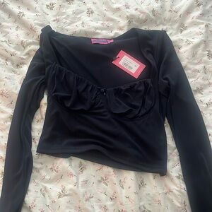Edikted long sleeve crop top